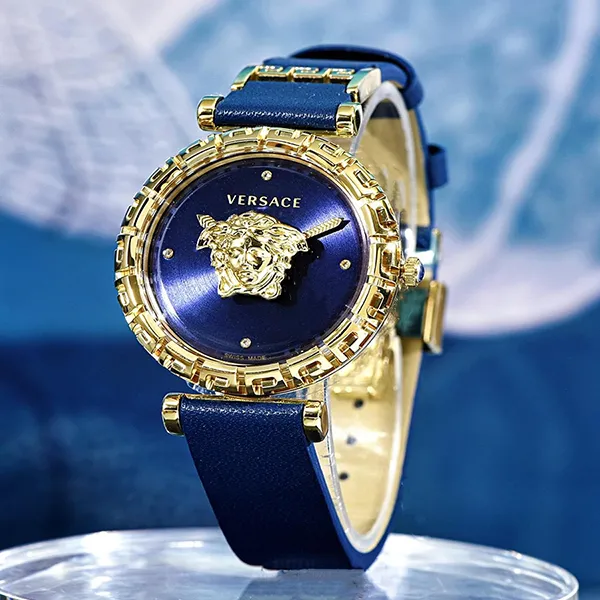 Đồng Hồ Nữ Versace Palazzo Empire Greca Diamond Màu Xanh Blue - Đồng hồ - Vua Hàng Hiệu