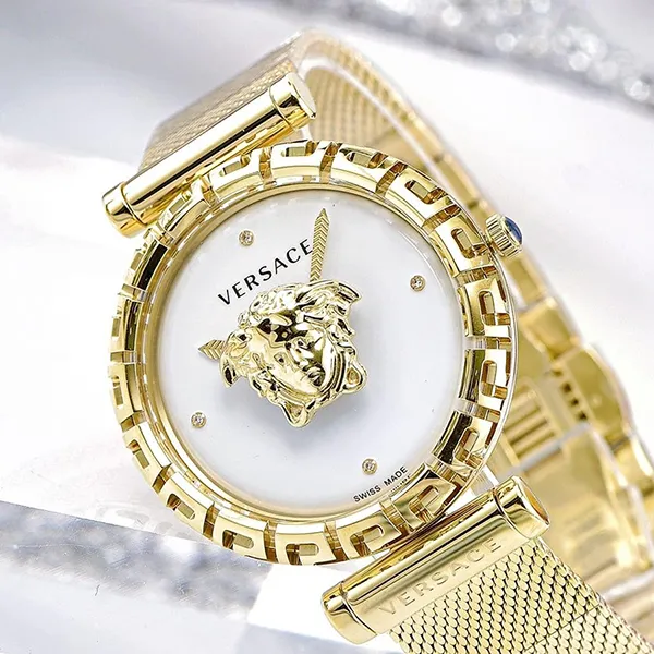 Đồng Hồ Nữ Versace Palazzo Empire Greca Diamond Màu Trắng Vàng - Đồng hồ - Vua Hàng Hiệu