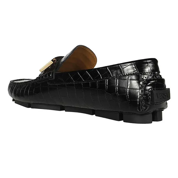 Giày Lười Loafer Nam Versace La Medusa 1003793 1A00999 Màu Đen Size 43 - 4