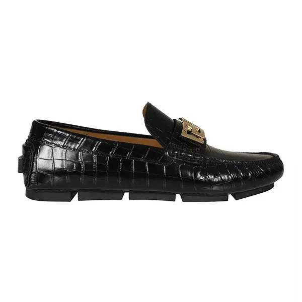 Giày Lười Loafer Nam Versace La Medusa 1003793 1A00999 Màu Đen Size 43 - 3