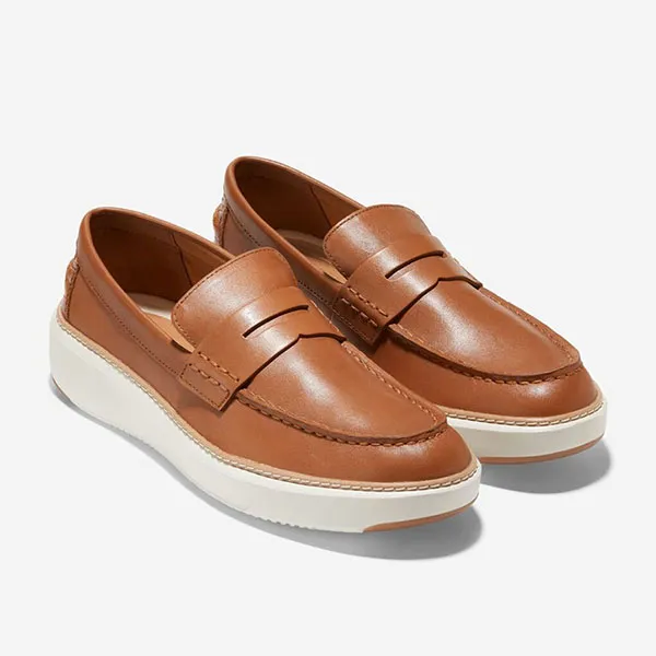 Giày Lười Nam Cole Haan Grandpro Topspin Penny Loafer Màu Nâu Size 42
