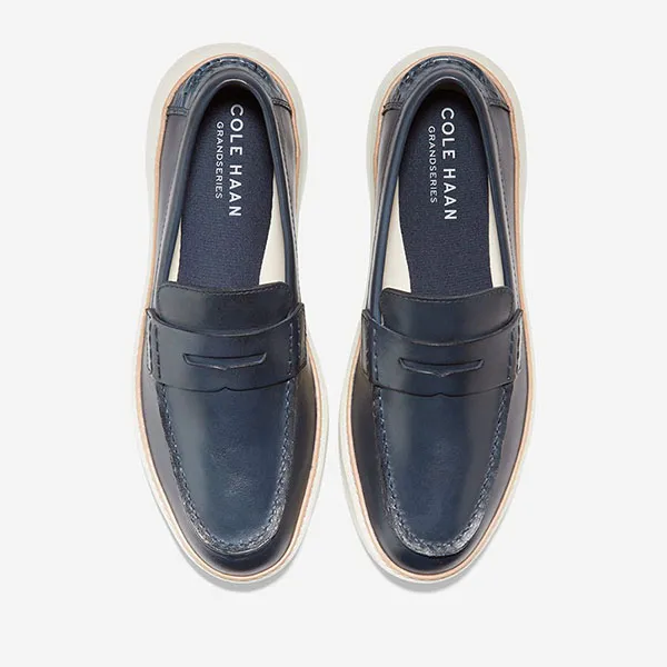 Giày Lười Nam Cole Haan Grandpro Topspin Penny Loafer Màu Xanh Navy Size 42 - 4