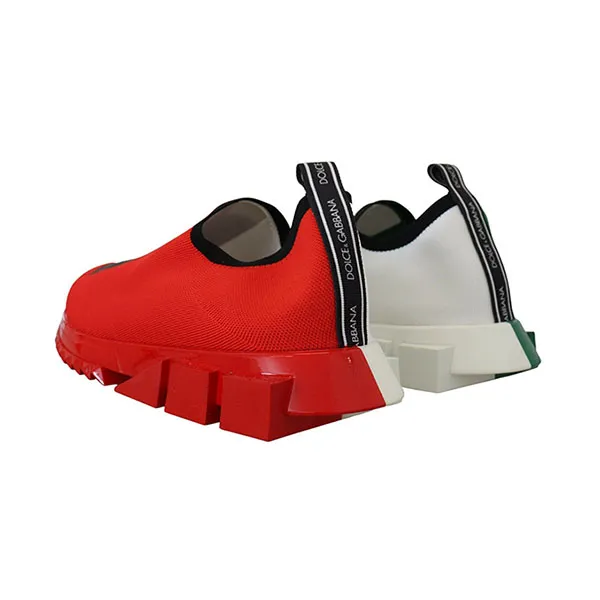 Giày Sneaker Nam Dolce & Gabbana D&G Multicolor Italian Flag Colors Sorrento Shoes Màu Xanh Đỏ