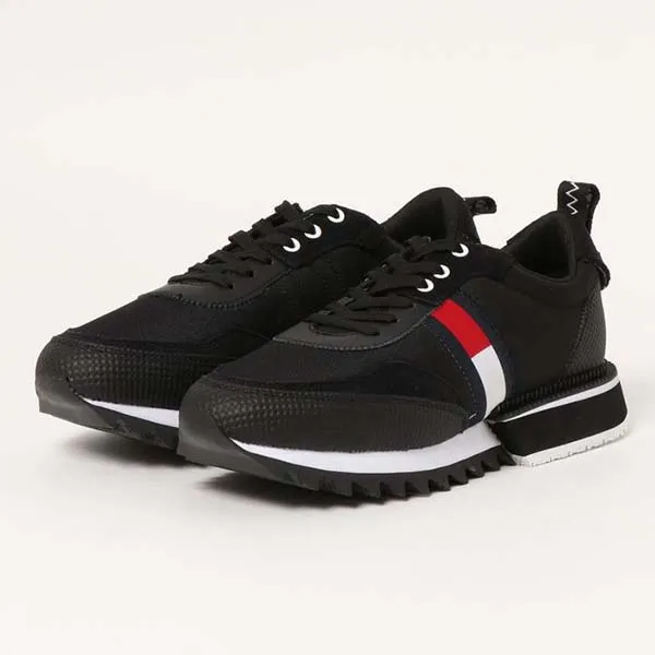 Giày Sneaker Nam Tommy Hilfiger Jeans Men's Em00618 Black Màu Đen