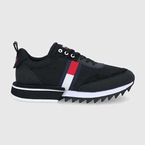 Giày Sneaker Nam Tommy Hilfiger Jeans Men's Em00618 Black Màu Đen