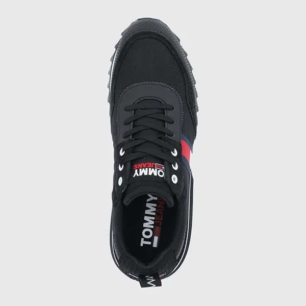Giày Sneaker Nam Tommy Hilfiger Jeans Men's Em00618 Black Màu Đen