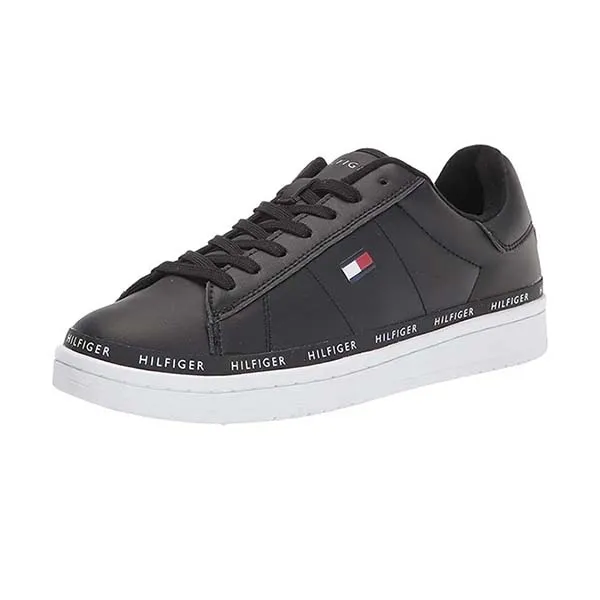 Giày Sneaker Nam Tommy Hilfiger Men's Lewin Black Màu Đen Size 8