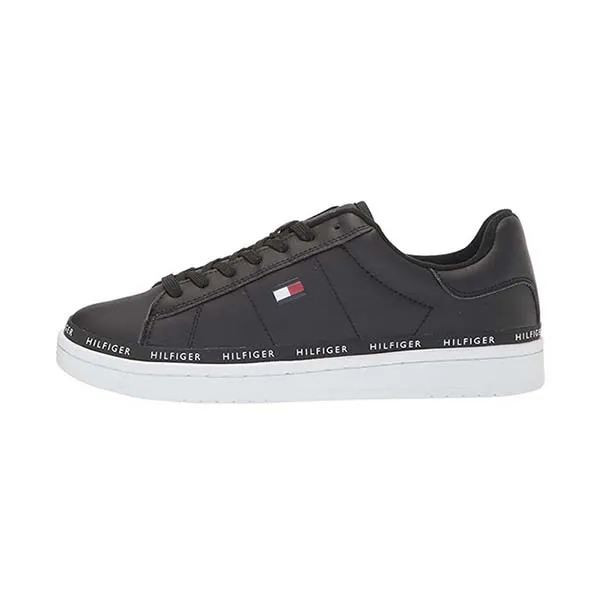 Giày Sneaker Nam Tommy Hilfiger Men's Lewin Black Màu Đen Size 8