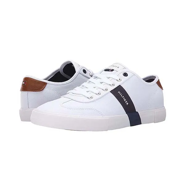 Giày Sneaker Nam Tommy Hilfiger Pandora Men's Shoes White Multi Lace Màu Trắng