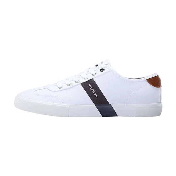 Giày Sneaker Nam Tommy Hilfiger Pandora Men's Shoes White Multi Lace Màu Trắng