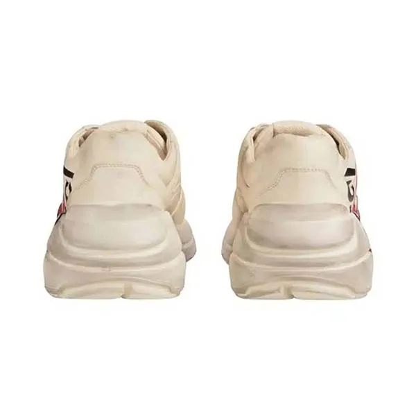 Giày Sneaker Nữ Gucci WMNS Rhyton Mouth Print 552093-A9L00-9522 Màu Trắng Đỏ Size 35.5 - Giày - Vua Hàng Hiệu