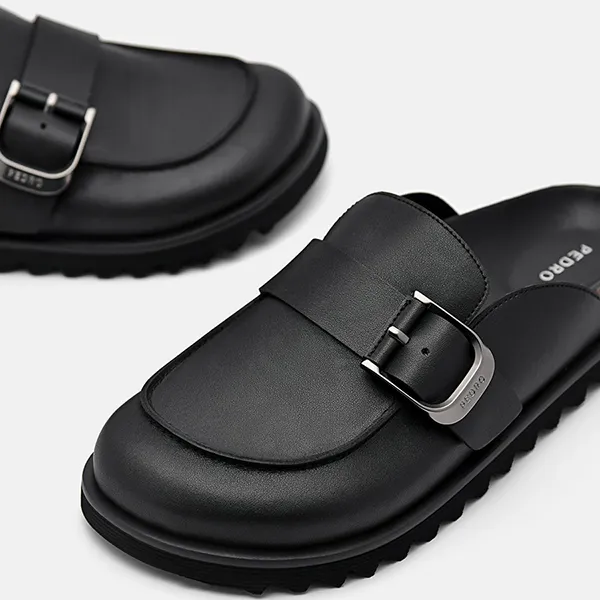 Giày Sục Nữ Pedro Helix Mules Women 66380017 Màu Đen Size 36 - Giày - Vua Hàng Hiệu