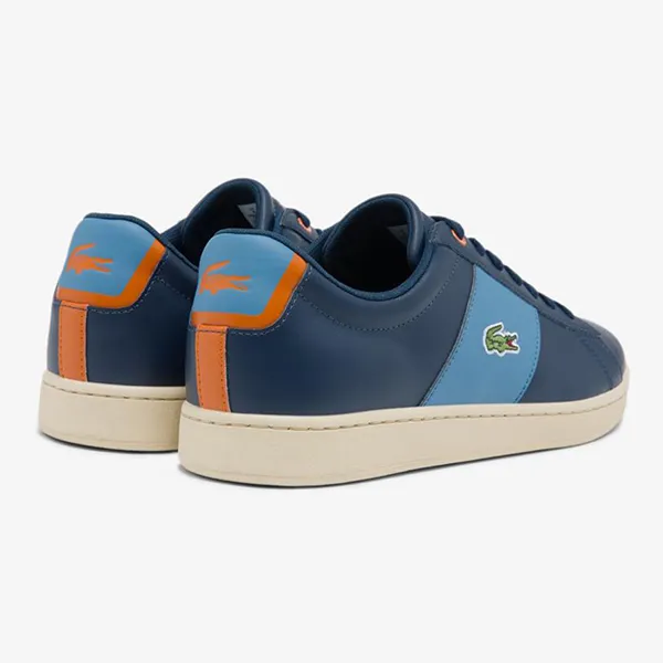 Giày Thể Thao Lacoste Carnaby 0121 Leather And Synthetic Trainers Shoes Màu Xanh Navy Size 40