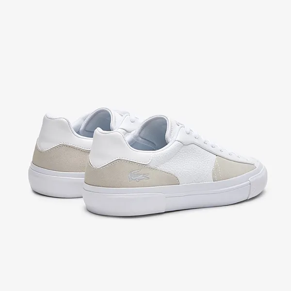 Giày Thể Thao Nam Lacoste L006 Leather Trainers 44SMA0021 Màu Trắng Size 8