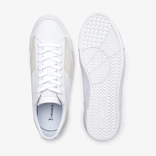 Giày Thể Thao Nam Lacoste L006 Leather Trainers 44SMA0021 Màu Trắng Size 8