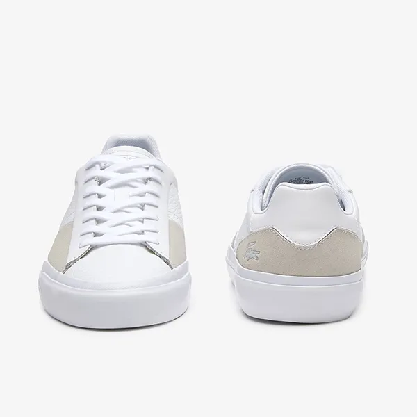 Giày Thể Thao Nam Lacoste L006 Leather Trainers 44SMA0021 Màu Trắng Size 8