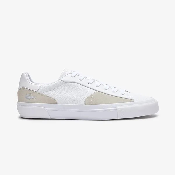Giày Thể Thao Nam Lacoste L006 Leather Trainers 44SMA0021 Màu Trắng Size 8