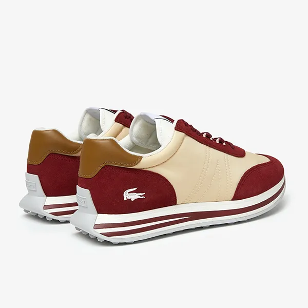 Giày Thể Thao Nam Lacoste Men's L-Spin Sneakers 222 Màu Đỏ/Be Size 9