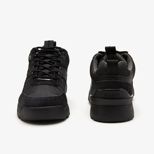Giày Thể Thao Nam Lacoste Men's Urban Breaker Lo GTX Leather Sneakers 03211 42CMA0004 Màu Đen Size 8.5