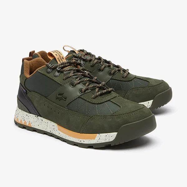 Giày Thể Thao Nam Lacoste Sneakers 2221 - DK GRN/WHT 44CMA0026 Màu Xanh Green Size 42
