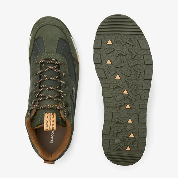 Giày Thể Thao Nam Lacoste Sneakers 2221 - DK GRN/WHT 44CMA0026 Màu Xanh Green Size 42