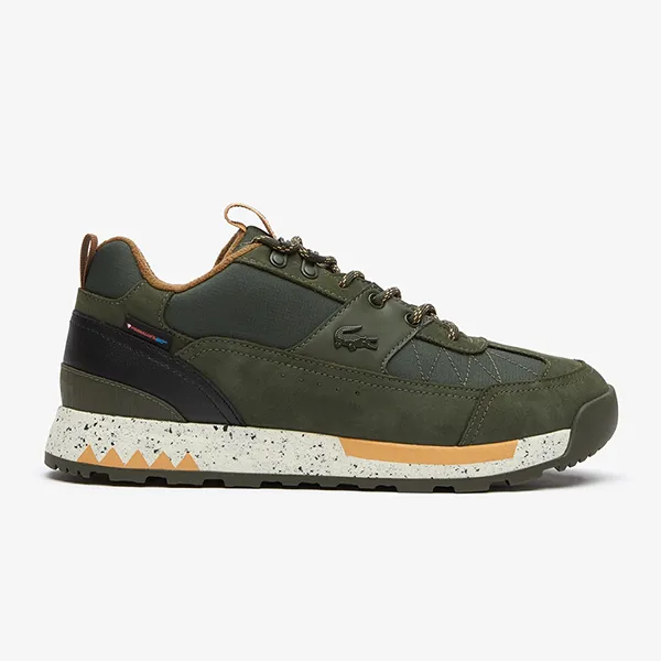 Giày Thể Thao Nam Lacoste Sneakers 2221 - DK GRN/WHT 44CMA0026 Màu Xanh Green Size 42