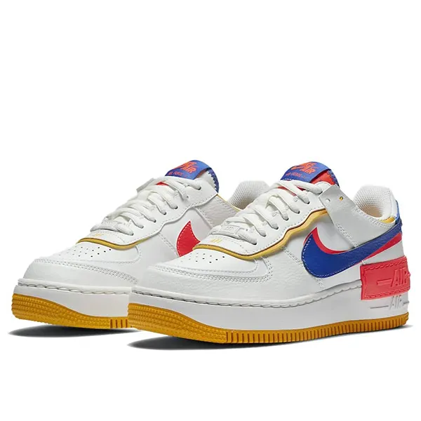 Giày Thể Thao Nike Air Force 1 Shadow White Flash Crimson Astronomy Blue CI0919-105 Phối Màu Size 36.5 - Giày - Vua Hàng Hiệu