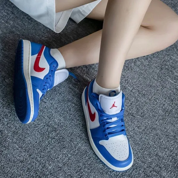 Giày Thể Thao Nike Air Jordan 1 Low Sport Blue DC0774 416 Màu Xanh Blue Size 41 - 1