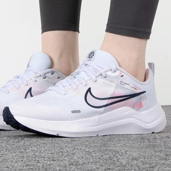 Giày Thể Thao Nike Downshifter 12 Premium Floral Watercolor DX7885-100 Màu Trắng Hồng