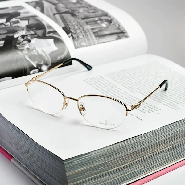 Gọng Kính Nữ Swarovski Gold Frame SK5148 Màu Vàng Đen