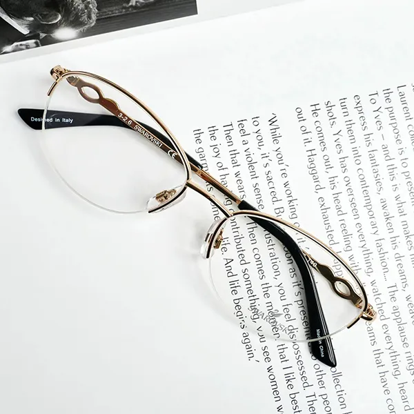 Gọng Kính Nữ Swarovski Gold Frame SK5148 Màu Vàng Đen