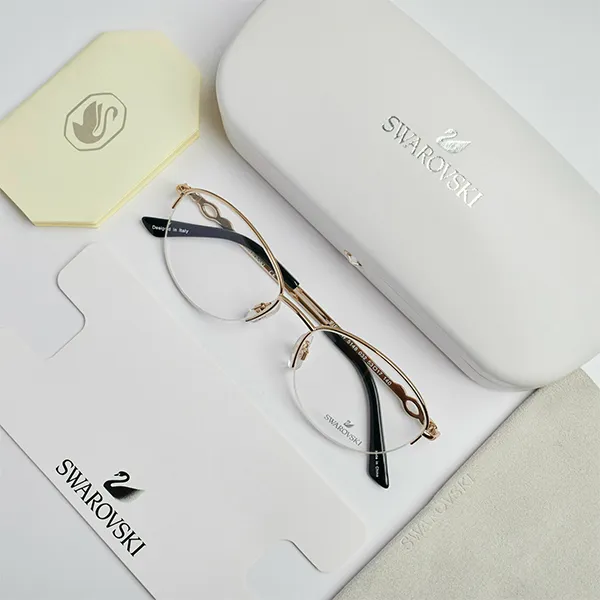 Gọng Kính Nữ Swarovski Gold Frame SK5148 Màu Vàng Đen