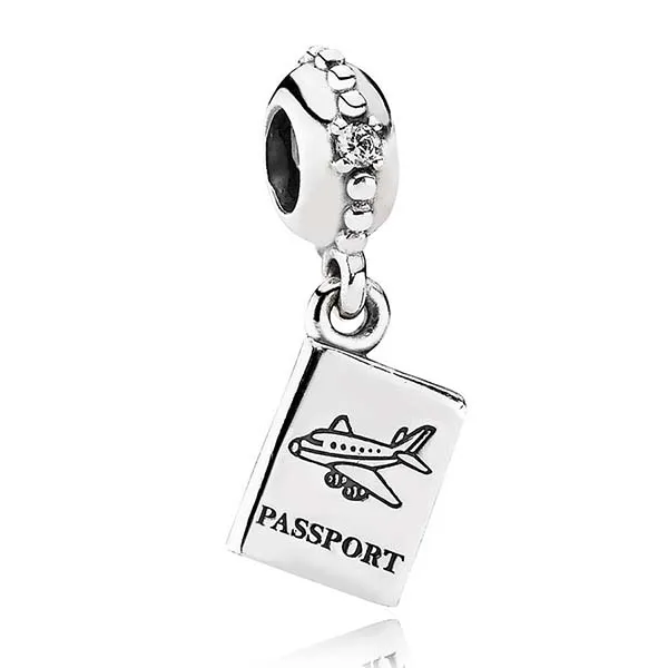 Hạt Vòng Charm Nữ Pandora Passport Travel Dangle 791147CZ Màu Bạc - Trang sức - Vua Hàng Hiệu