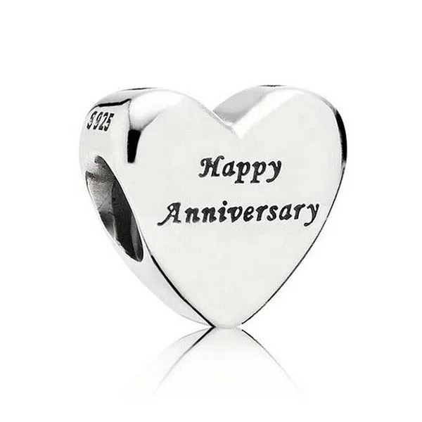 Hạt Vòng Charm Pandora Happy Anniversary Sterling Silver 791290 Màu Bạc