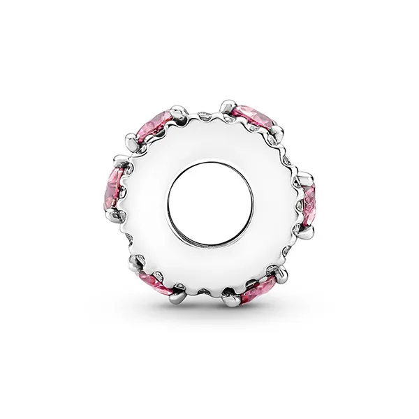Hạt Vòng Charm Pandora Sparkling Triple Halo Hearts Charm 791161C01 Màu Hồng - Trang sức - Vua Hàng Hiệu