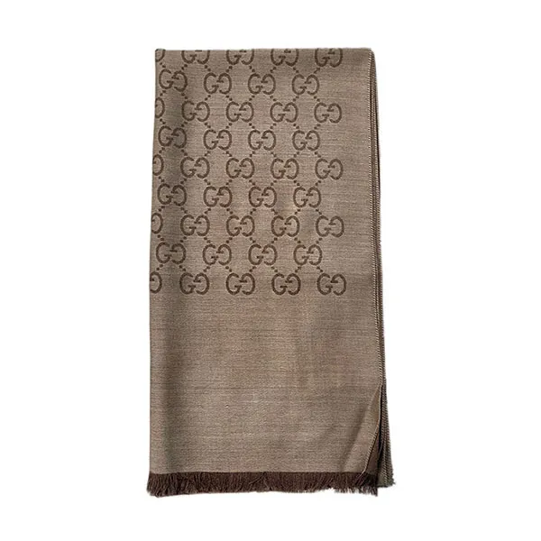 Khăn Quàng Cổ Gucci Muffler Stole 165904 3G646 1264 Light Brown Màu Nâu Nhạt Size 45 x 180cm - Thời trang - Vua Hàng Hiệu