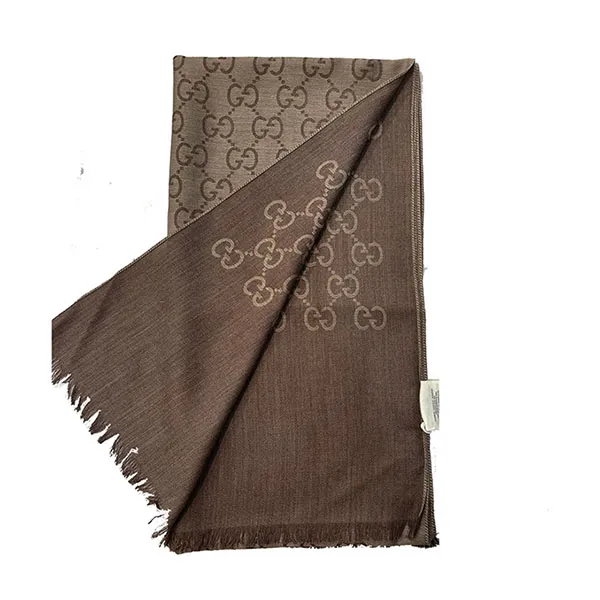 Khăn Quàng Cổ Gucci Muffler Stole 165904 3G646 1264 Light Brown Màu Nâu Nhạt Size 45 x 180cm - Thời trang - Vua Hàng Hiệu