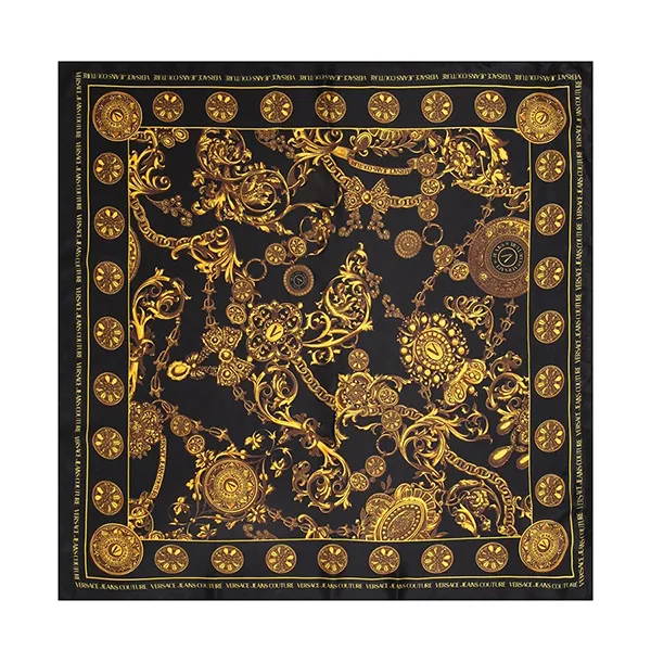 Khăn Nữ Versace Jeans Couture Scarf 71HA7H01 ZG005 G89 Màu Đen Size 70x70cm