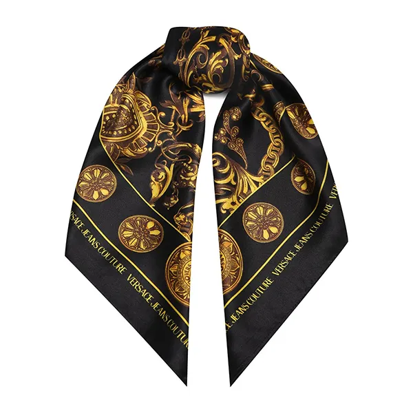Khăn Nữ Versace Jeans Couture Scarf 71HA7H01 ZG005 G89 Màu Đen Size 70x70cm