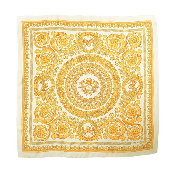 Khăn Versace White & Gold Barocco Print Màu Vàng Trắng - Thời trang - Vua Hàng Hiệu