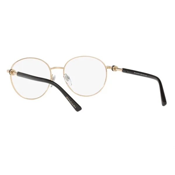 Kính Mắt Cận Nữ Bvlgari Ladies Eyeglasses Pale Hồng Round BV2207 2033 Màu Vàng Hồng