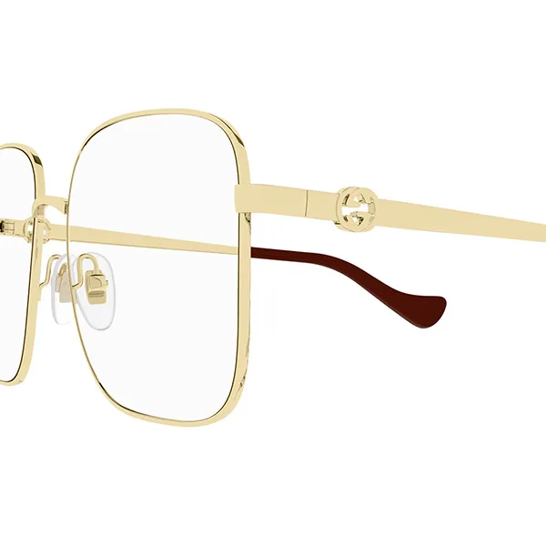 Kính Mắt Cận Gucci Demo Square Eyeglasses GG1092OA 002 Màu Vàng