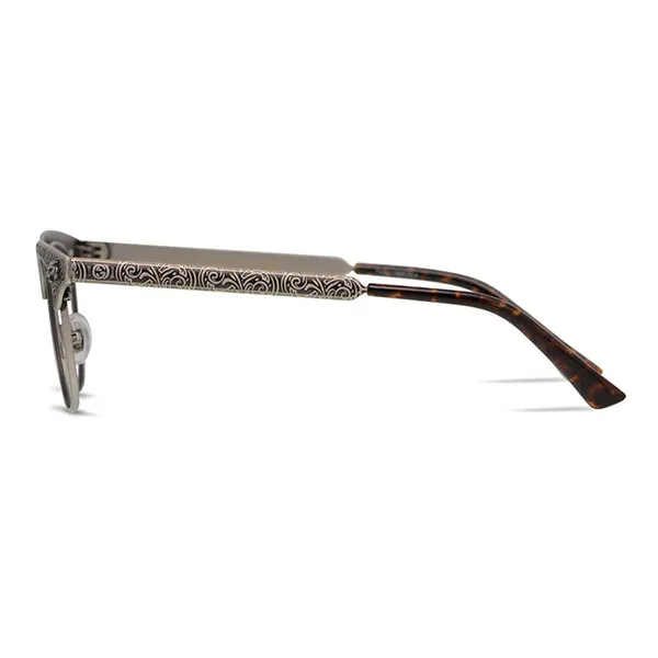 Kính Mắt Cận Gucci Eyeglasses GG0221O 002 Màu Bạc - Kính mắt - Vua Hàng Hiệu