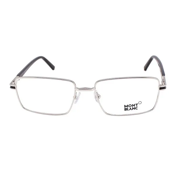 Kính Mắt Cận Montblanc Silver Rectangle Eyeglasses MB709 016 Màu Bạc