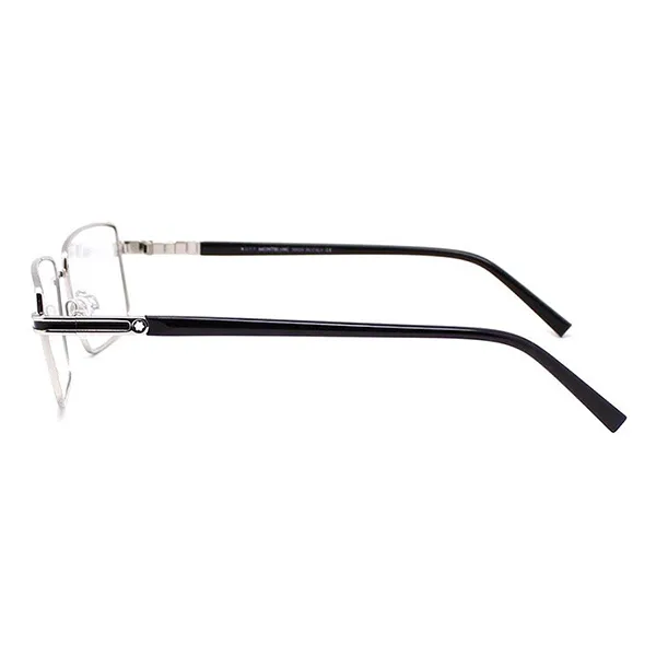 Kính Mắt Cận Montblanc Silver Rectangle Eyeglasses MB709 016 Màu Bạc