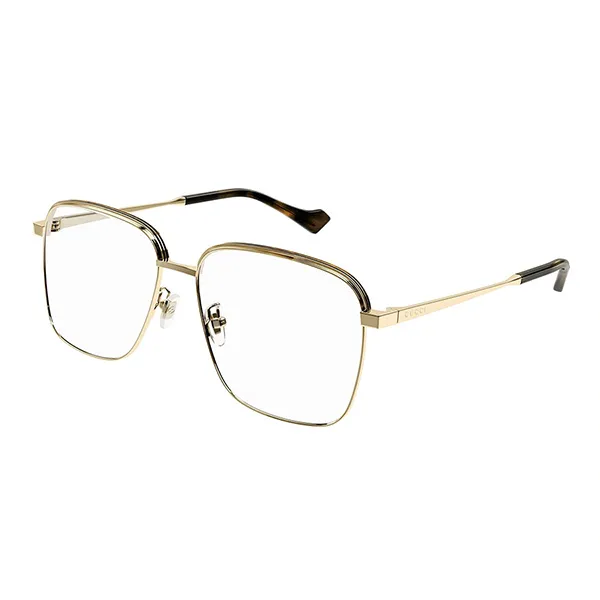 Kính Mắt Cận Nam Gucci Demo Square Men's Eyeglasses GG1101OA 001 Màu Vàng
