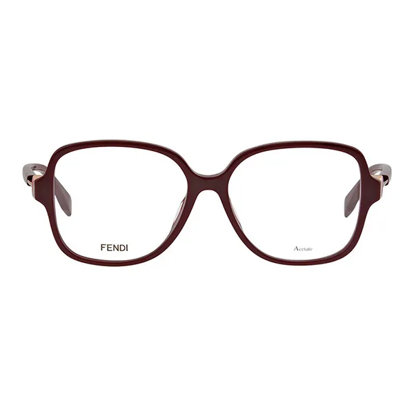 Kính Mắt Cận Nữ Fendi Demo Butterfly Ladies Eyeglasses FF 0364F 0LHF 53 Màu Đỏ Mận - Kính mắt - Vua Hàng Hiệu