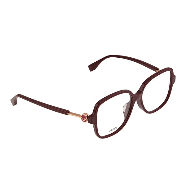 Kính Mắt Cận Nữ Fendi Demo Butterfly Ladies Eyeglasses FF 0364F 0LHF 53 Màu Đỏ Mận - Kính mắt - Vua Hàng Hiệu