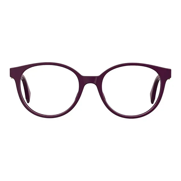 Kính Mắt Cận Nữ Fendi Plum Round Women's Acetate Eyeglasses FF 0348 0T7 Màu Đỏ Mận - 3