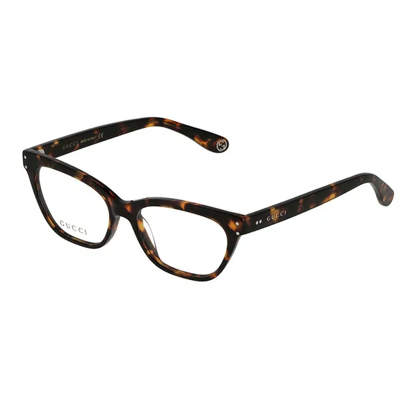 Kính Mắt Cận Nữ Gucci Eyeglasses Women's GG1091O 002 Màu Havana Đậm